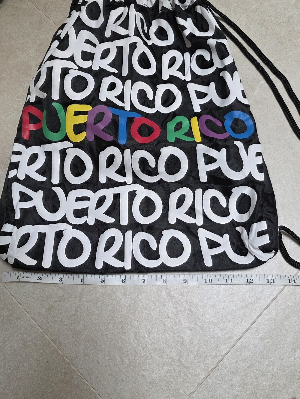 Puerto Rico  Robin & Ruth Backpack Drawstring Bag UNISEX - Picture 4 of 7